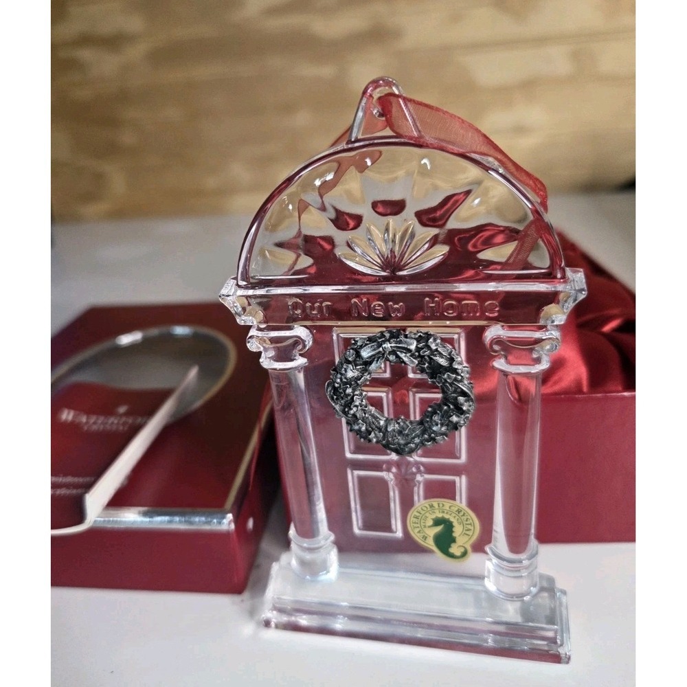 Waterford Christmas Ornaments Crystal "Our New Home" Housewarming Wedding Gift